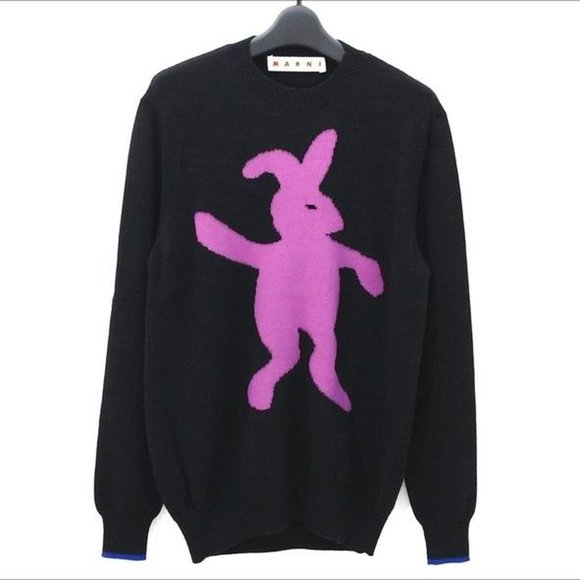 Marni Bunny Intarsia Knit Sweater - Picture 1 of 4